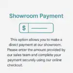 Showroom Payment